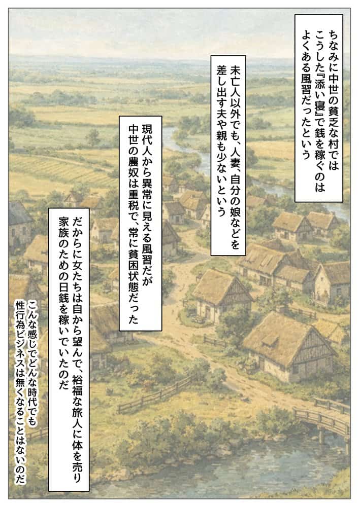中世ヨーロッパの農村に泊まったら、エロすぎた史実の話