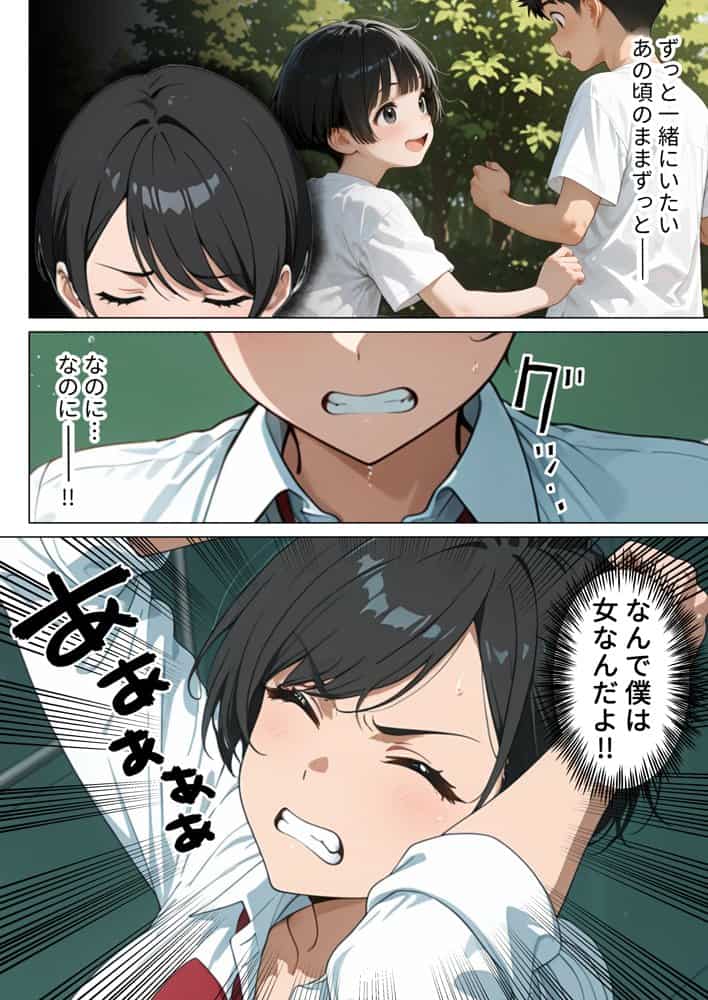 ボーイッシュ巨乳幼馴染のメスの顔を知ってしまった俺がイチャラブ本気セックスする話